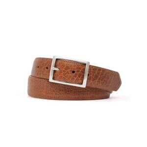 NEW W. KLEINBERG men's 5-pocket american bison belt in cognac